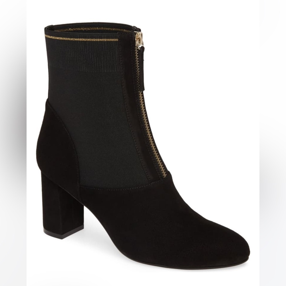 David Tate Black Heeled Boots